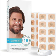 (white)Nasal Strips, For Sensitive Skin, Help Stop Snoring, Drug-Free Snoring Solution & Nasal Congestion Relief Caused by Colds & Allergies