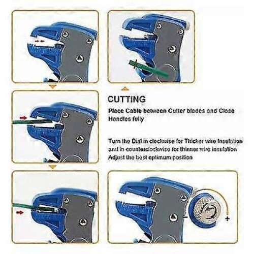 (Blue Grey) Quickstrip Wire Stripper, Vista Wire Stripper, Quick Strip Wire Stripper 1