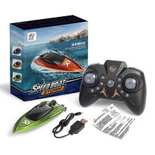 (Transparent Green) Mini RC Boat Electric Speedboat,RC Boats for Kids,Fast Remote Control Boat