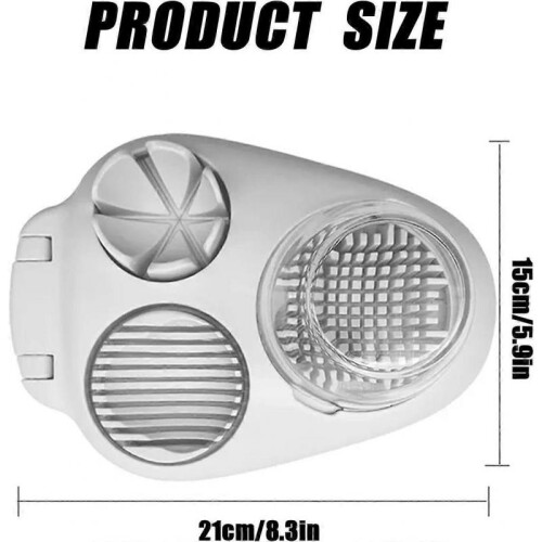 (box packed) 3 in 1 Egg Slicer for Hard Boiled Eggs Heavy Duty, Multipurpose Egg Food Cutter 1