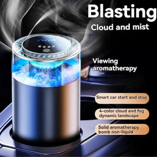 (Qingfeng White Tea) Spray Car Viewing Aromatherapy Diffuser Car Air Freshener with 4 Mode Adjustable 1