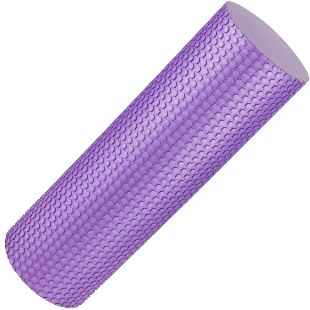(Purple) Large Foam Roller Tube Yoga Pilates Trigger Point