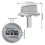 5 Packs Upgrade 5304525746 Long Stem Stove Knobs Replacements, Compatible with Gas Stove Range Oven 2