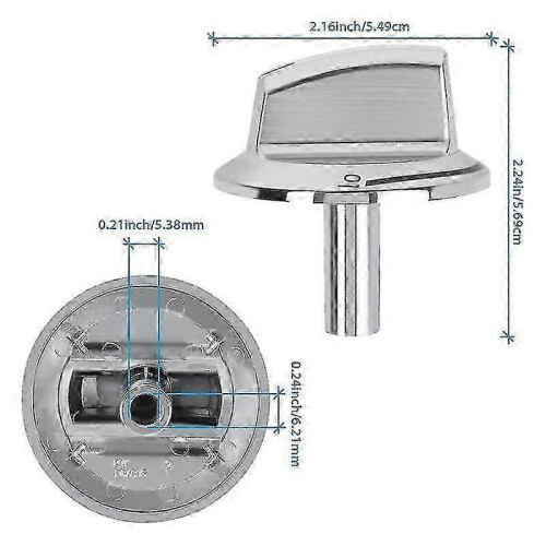 5 Packs Upgrade 5304525746 Long Stem Stove Knobs Replacements, Compatible with Gas Stove Range Oven 1