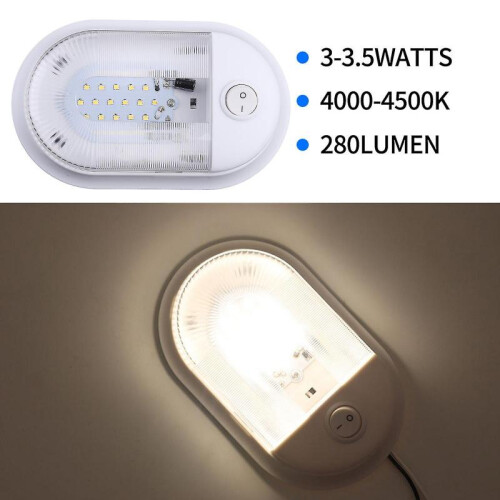 10-24v High Brightness Night Bedside Light with Seperate Switch for Rv Yacht 2
