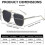 Polarized Sunglasses Vintage Oversized Square 4