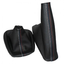 Car Shift Gear Stick Dust-proof Cover Handbrake Handle Faux Leather Cover for Bmw E30 E36 E34 E46 Z3 Manual Models-Excellence