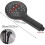 Matte black hand shower, 3-function hand shower, high pressure hand shower 2