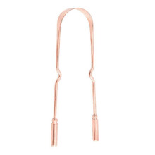 (As show, One size) Pure Copper Tongue Scraper with Carrying Case - Set of 2 - Naturally Antimicrobial, Eliminates Bad Breath and Maintains Oral Hygiene, Tongue Scraper f