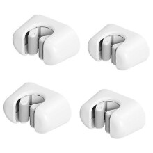 (As show, One size) 4 Pcs Wall Mounted Broom Holder - Mop Holder/Wall Broom Holder, Heavy Duty Self Adhesive Cleaning Supplies Organizer for