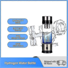 (As show, One size) Hydrogen Rich Generator Water Filter Portable Cup Ionizer H2 Pem Alkaline Electrolysis Bottle 500ml
