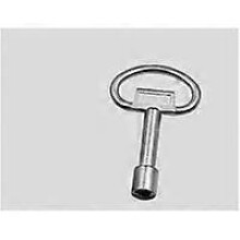 (As show, One size) Set of 3 triangle keys for drawers, water/electricity cupboards and other safety equipment Silver metal