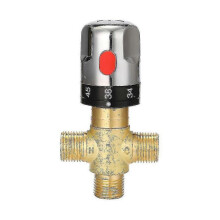 Bathroom Adjustable Thermostatic Mixer Valve Brass Water Mixer Hot/cold Water Mixing Temperature Control Valve for Home Water Heater