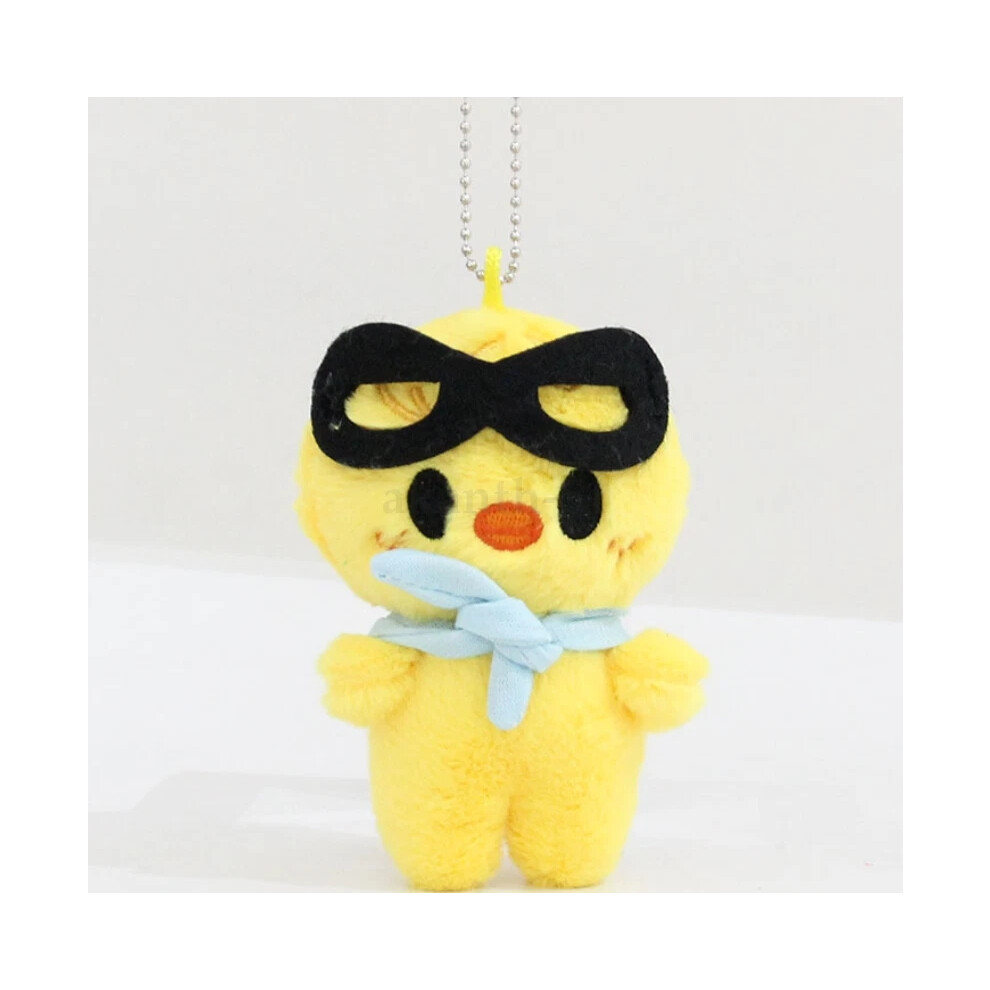 (Bbokari) 10CM Stray Kids Plush Toy Stuffed Doll Accessory Keychain