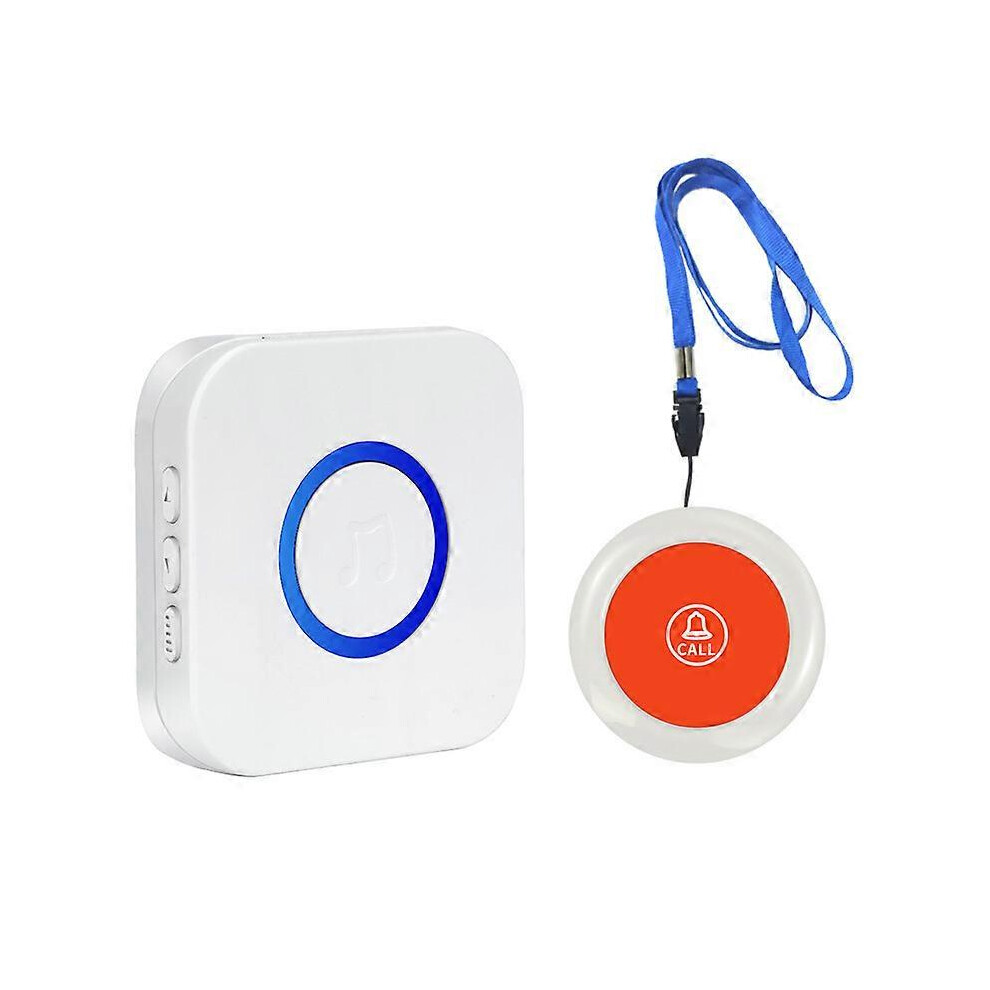 (As show, One size) Elderly Emergency Call Button/Elderly Alarm Wristband/Call Button/Wireless Pager/Elderly Buzzer/Home Alarm Receiver 500 Feet Dista
