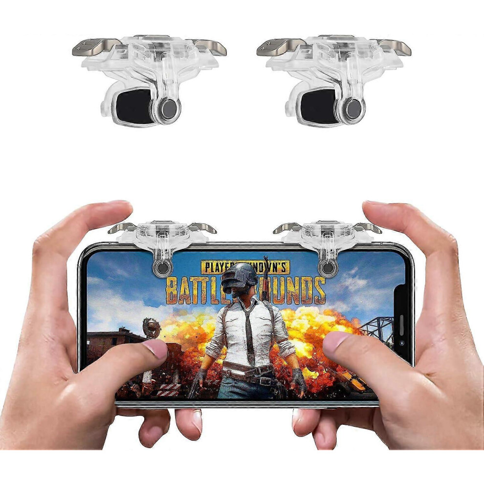 (As Show, One Size) Pubg Mobile Game Controller Trigger, [2021 Upgraded Version] Game Controller Triggers Sensitive Shooting Gamepad Trigger For Pubg/ 4632228904776