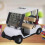 Toy Golf Cart Golf Alloy Mini Model Mini Golf Cart Clock White Model 2