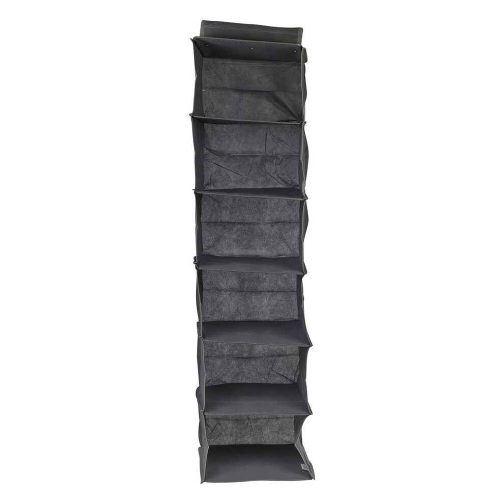 Urbn Living (1) 6 Compartment Hanging Clothes Storage Organiser Shelves Collapsible Closet Rack