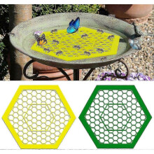 2 Pcs Floating Bee Island Use for Bee Cups for Garden, Colorful Bee Insect Waterer, Bee Waterer and Butterfly Water Stations for Thirsty Pollinators
