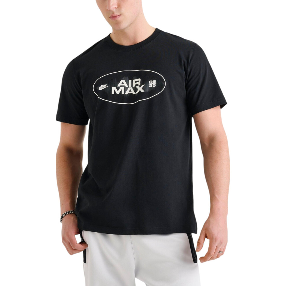 (Black, S) Nike T Shirts Air Max Men T Shirt