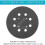 2 Pieces 5 Inch 8 Hole Hook and Loop Orbital Sander Replacement Pad Backing Pad (Blue,) 4