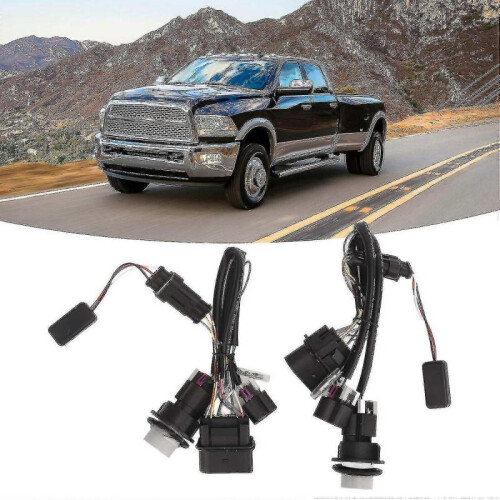 2pcs Headlights Conversion Wire Shockproof Flexible Replacement for Dodge Ram 1500 2500 3500 1