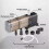 8w aquarium filter 4 in 1 internal filter, 600l/h submersible fish tank pump oxygen wave maker 3