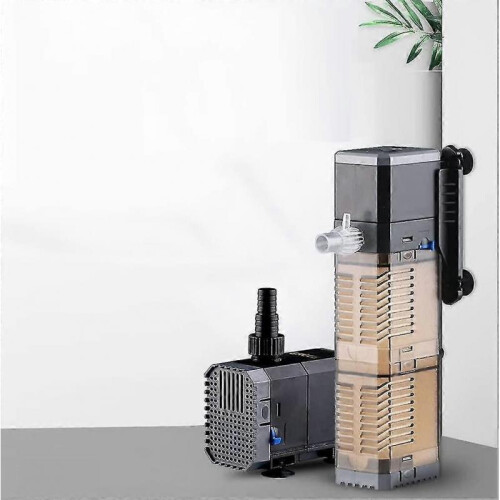 8w aquarium filter 4 in 1 internal filter, 600l/h submersible fish tank pump oxygen wave maker 1