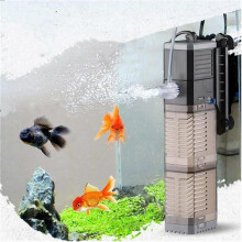 8w aquarium filter 4 in 1 internal filter, 600l/h submersible fish tank pump oxygen wave maker