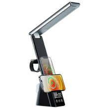 Desk lamp wireless charging folding eye protection desk lamp touch stepless dimming clock charger