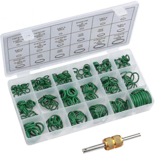 270pcs O-ring Kit 18 Grid Air Conditioner Hydraulic Replacement Sealing Ring