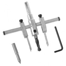 Adjustable 30-130mm Metal Wood Circle Hole Saw Drill Bit Cutter Kit Diy Tool