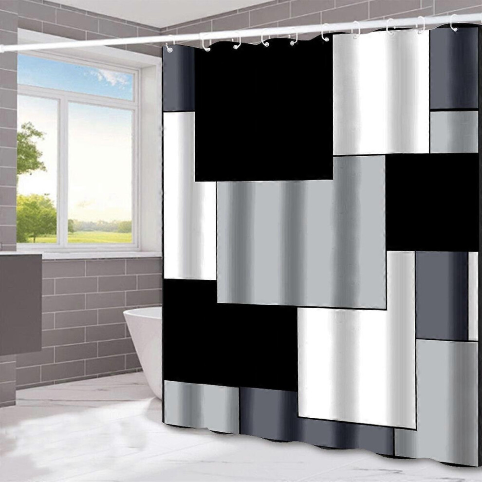 Rideau de douche noir moderne