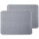 Silicone Dish Drying Mat for Kitchen Counter, 2-Pack Fast Drying Pad, Non-Slip Dish Drainer Mat, He 1