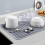 Silicone Dish Drying Mat for Kitchen Counter, 2-Pack Fast Drying Pad, Non-Slip Dish Drainer Mat, He 4