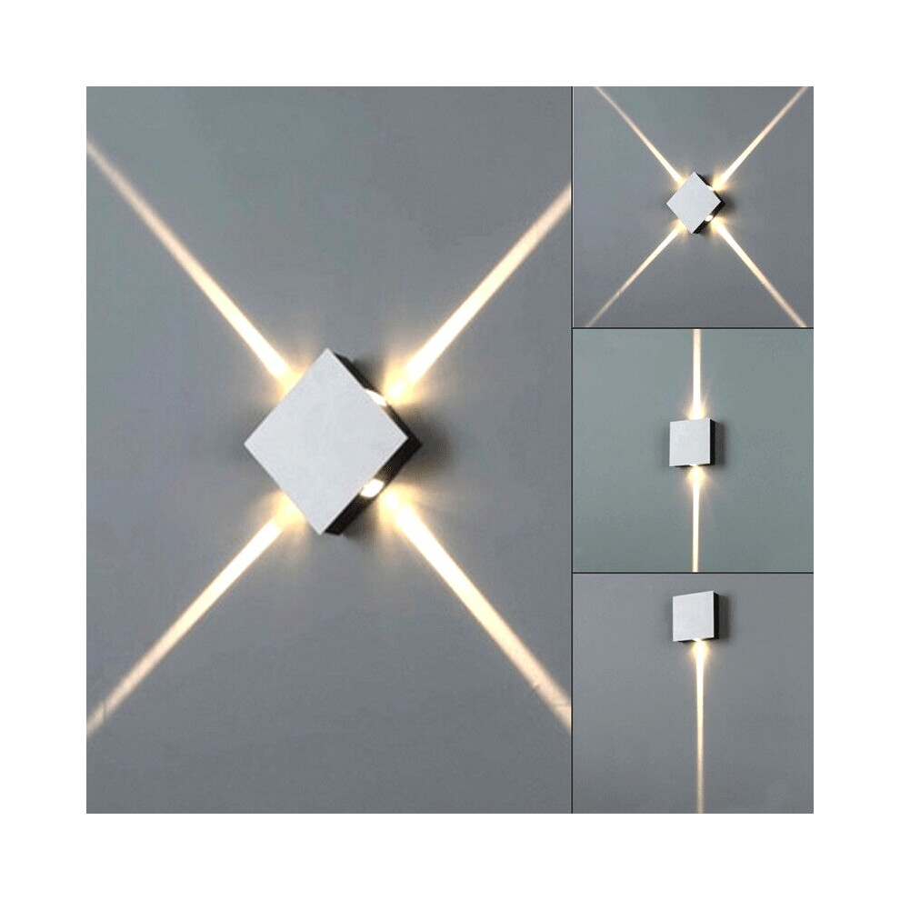 Applique murale LED minimaliste et moderne – Design carré et rond en aluminium élégant, lumière chaleureuse