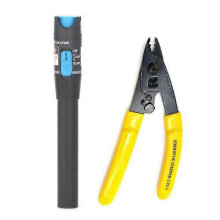 30MV 30KM Visual Fault Locator (Fiber Light Pen Tester) and -3 Fiber Optic Stripper (3Port Strippin
