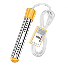 (EU2000W, yellow) Electric Submersible Heater 3000w Swimming Pool Rapid Heating Heating Rod Intelligent Timing Tw