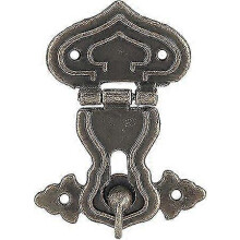 (As show, One size) 10pcs Bronze Door Lock Antique Style Small Jewelry Box