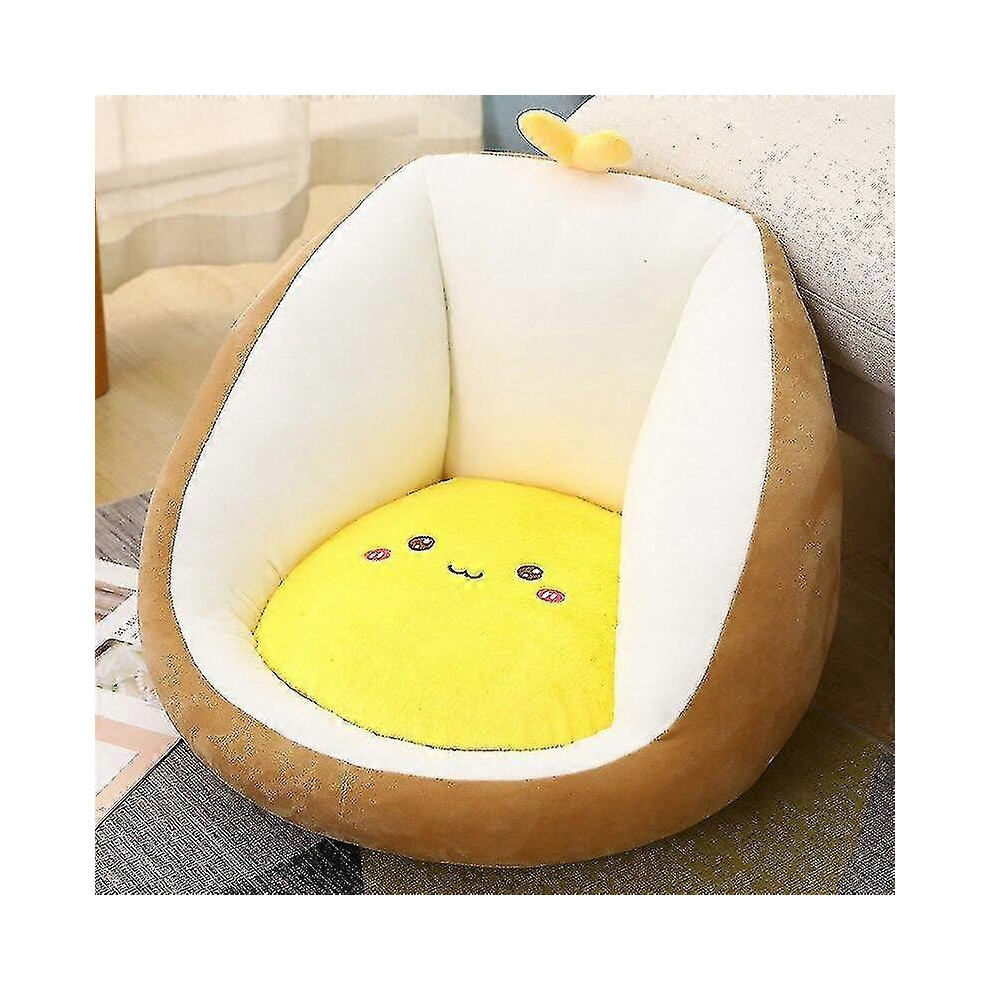 (Grey-50x40cm, One size) Simple New Cushion Cushion One Cartoon Children's Lazy Floor Sofa Soft Seat Cushion-image-OPC-PHMS8SF-NEW