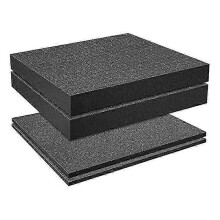 Grid Foam Cube-Foam, 2 Pieces 300x300x50mm/2 Pieces 300x300x10mm, Tool Box Camera Case Foam, Case I