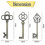 Vintage Large Master Key Set Charm Complete Master Key Antique Master Castle Dungeon Pirate Key 60P 2