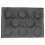 Silicone Hamburger Bread Forms Perforated Bakery Non Stick Baking Sheets Fit Half Pan Size 1