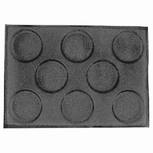 Silicone Hamburger Bread Forms Perforated Bakery Non Stick Baking Sheets Fit Half Pan Size