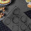 Silicone Hamburger Bread Forms Perforated Bakery Non Stick Baking Sheets Fit Half Pan Size 4