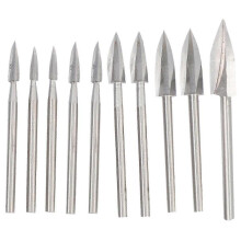 10PCS Wood Carving Drill Bit Steel Carving Drill Bit Set Is Used for Woodworking Carbide Grinding D