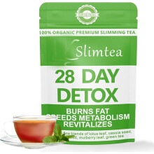 28-daagse Detox Thee Voor Gewichtsverlies, Kruidenmengsel Met Lotusblad, Cassiazaad, Moringazaad En Groene Thee, Ondersteunt Een Gezond Gewicht