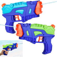 2Pcs Water Guns for Kids, Water Pistol Squirt Guns with Trigger for Outdoor Summer Swimming Pool Garden Beach, Water Fighting Toy Gift for Boy Girl