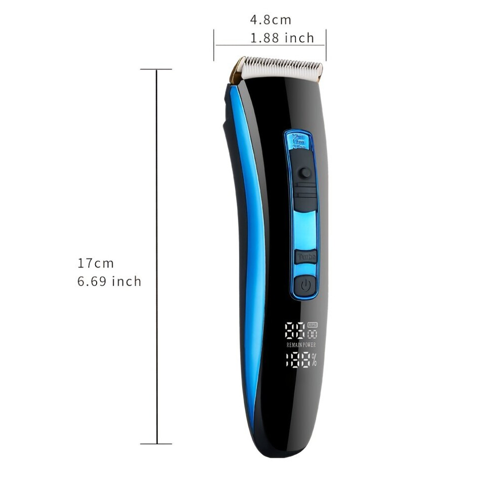 Tondeuse à cheveux professionnelle rechargeable pour homme – Avec écran LED et kit d'entretien – Cadeau
