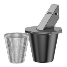 Upgraded Grease Bucket with Lid And Heat Coating Comes,Large Capacity Heavy Duty Drip Bucket with 2 Tinfoil for Pellet Grills